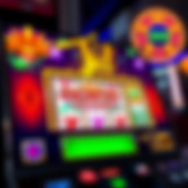 Colorful online pokies game interface showing a vibrant jackpot feature