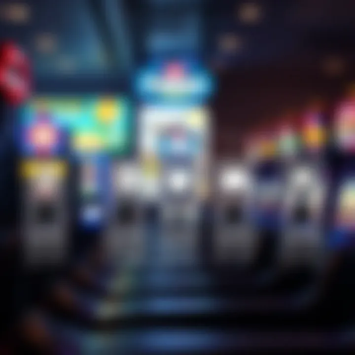 Diagram showing different types of pokies machines along with legal and responsible gaming icons