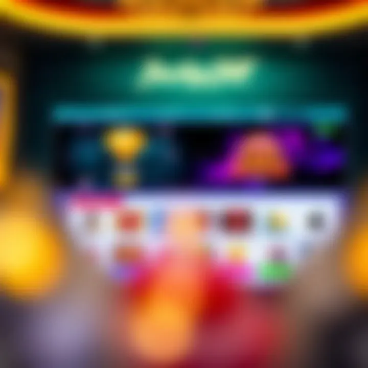 Online jackpot platform interface showing exclusive VIP rewards and game options