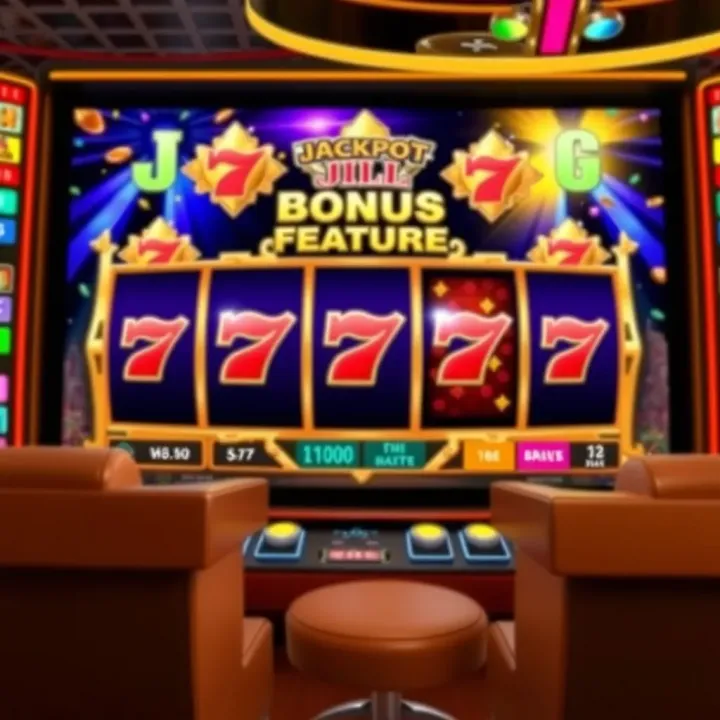 Bonus Feature in Casino Jackpot Jill Detailed view of Casino Jackpot Jill bonus feature screen highlighting jackpot prize and game interface