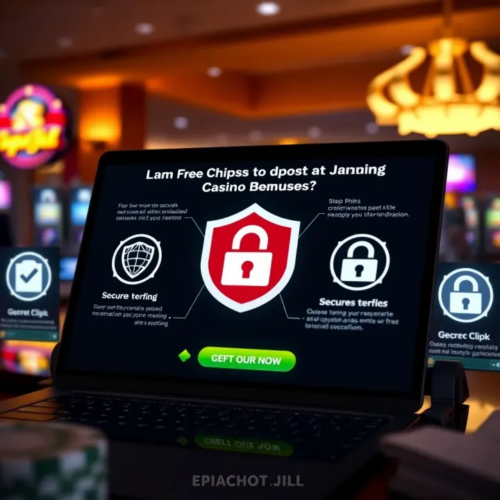 Guide to Safely Claiming Online Casino Bonuses Diagram showing steps to claim online casino bonuses with secure verification symbols