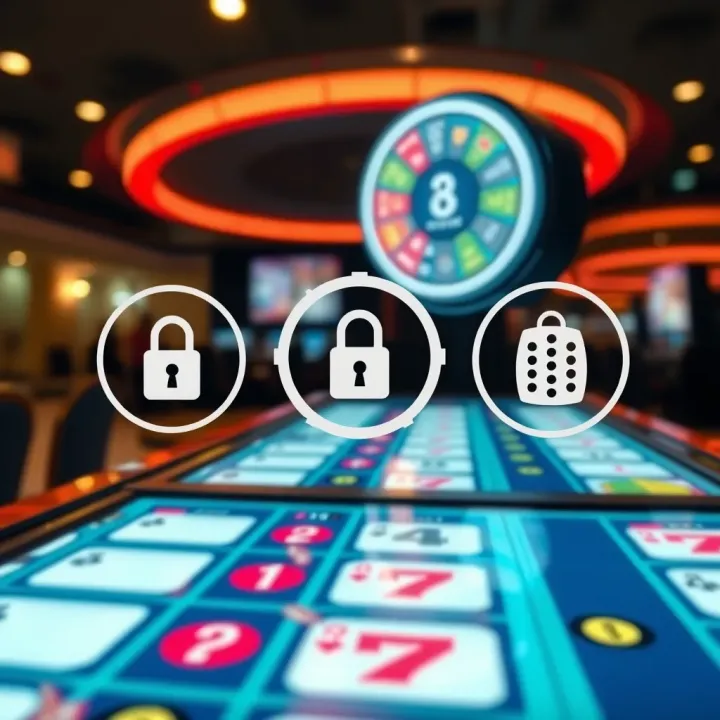 Secure and Responsible Online Pokies Platform in Australia Secure online pokies platform showing safe gameplay with encryption symbols and responsible gaming icons