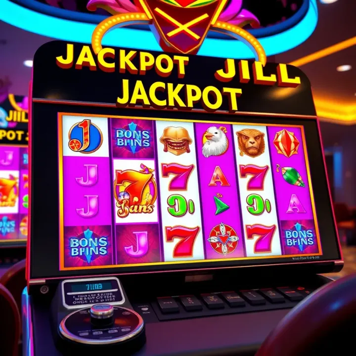 Jackpot Jill Casino Slots Gameplay and Features Jackpot Jill slot game interface showing reels with vibrant symbols and bonus features