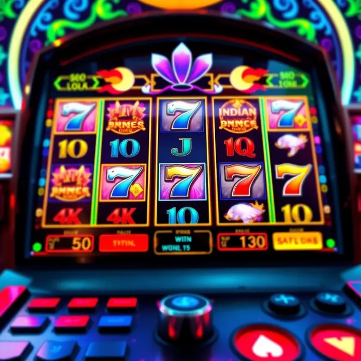 Bright Indian Dreaming slot game interface with symbols and reels active