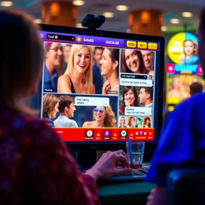 Community and Social Features of Jackpot Jill Casino on Facebook Social interaction screen illustrating players engaging through chat and community features within Jackpot Jill Casino on Facebook