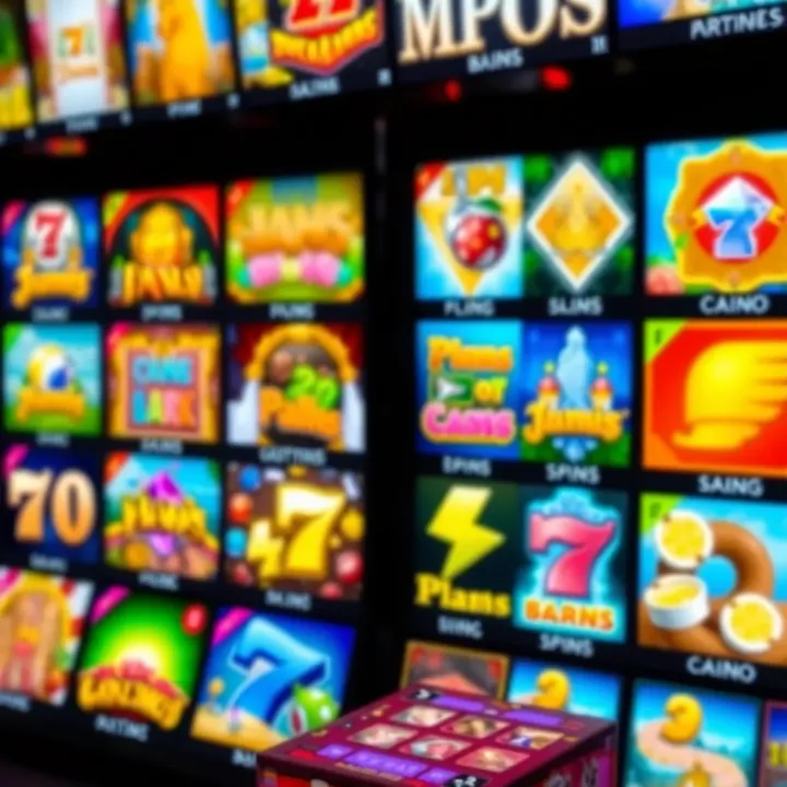 Diverse Game Selection at Jackpot Jill Casino Colorful casino game icons representing variety of Jackpot Jill Casino offerings