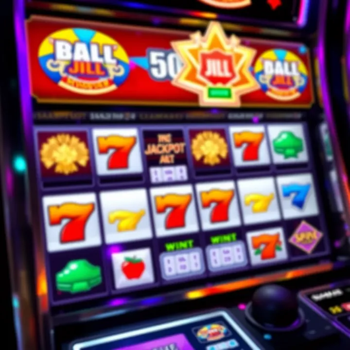 Exploring Jackpot Jill Casino Promotion Benefits Colorful jackpot symbols on a casino slot machine screen with vibrant lights and winning combinations