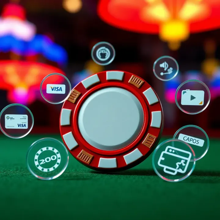 Graphic showing various digital payment icons surrounding a casino chip symbolizing multiple withdrawal options at Jackpot Jill Casino