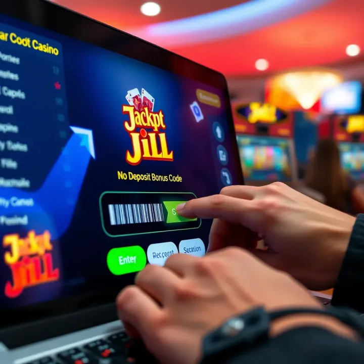 Illustration showing a digital coupon code being entered on an online casino interface
