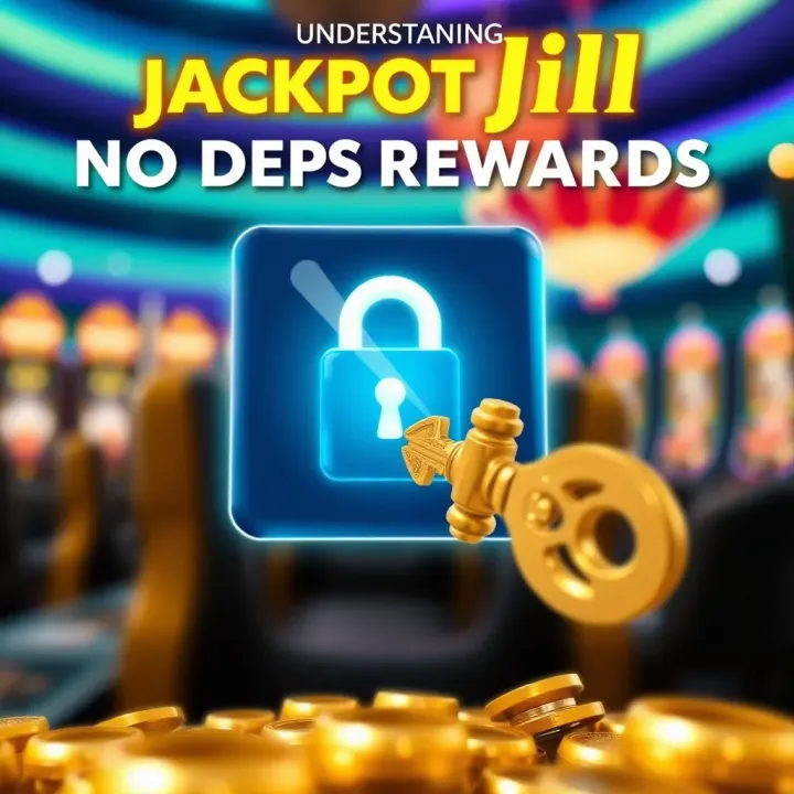 Unlocking Bonus Rewards with Jackpot Jill No Deposit Codes Graphic showing a digital code with a key unlocking casino bonus rewards