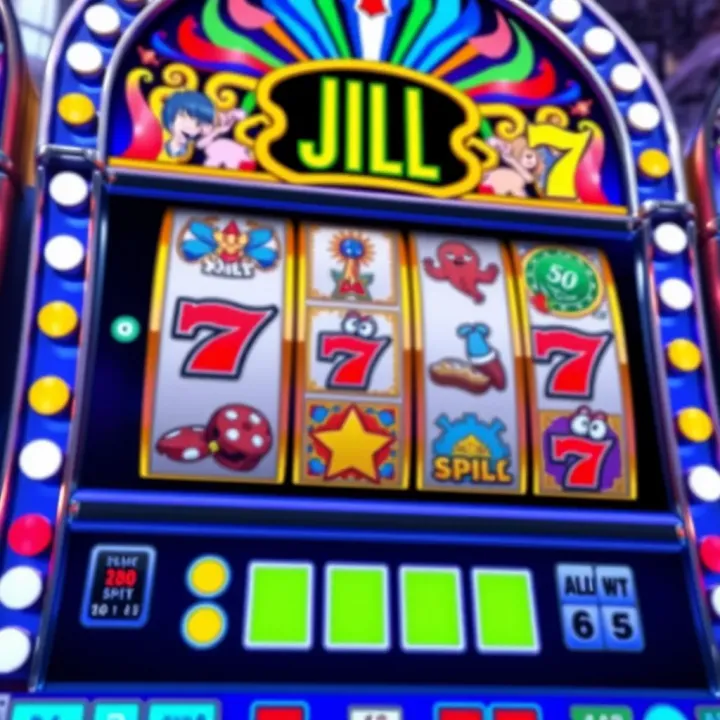 Jackpot Jill One Slot Game Interface Colorful online slot machine interface showing jackpot symbols and reels in action