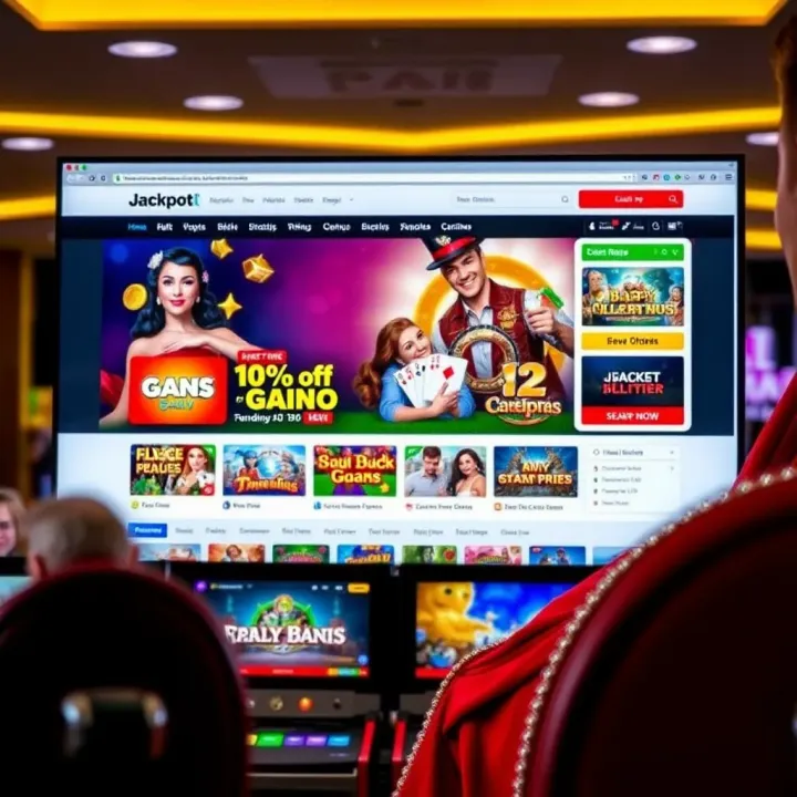 Jackpot Jill Online Casino Australia Homepage Overview Screenshot of Jackpot Jill Online Casino homepage showcasing game categories and promotions