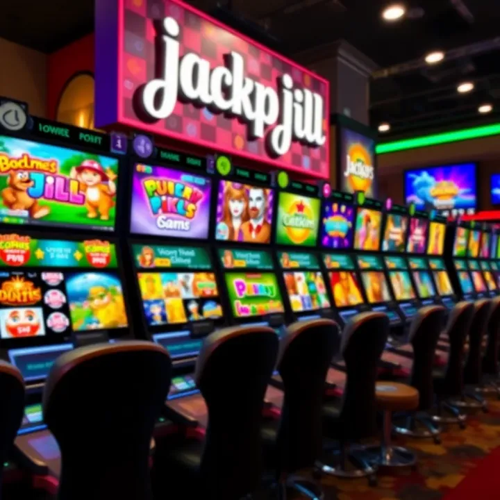 Colorful online pokies interface showcasing various game options with vibrant graphics and engaging themes