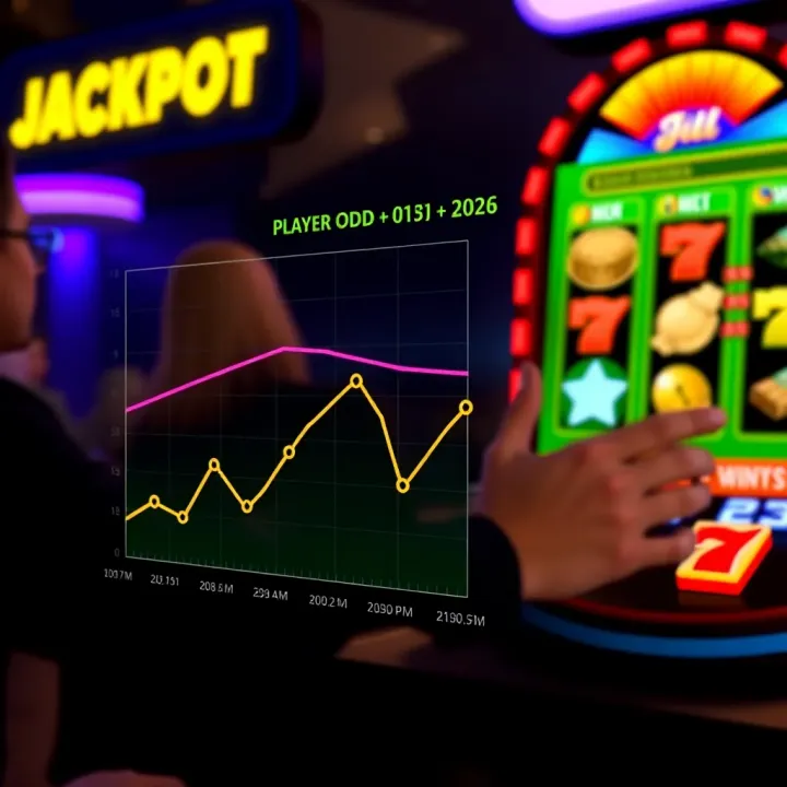 Graph showing player odds and strategic factors influencing winning potential in Jackpot Jill 2026