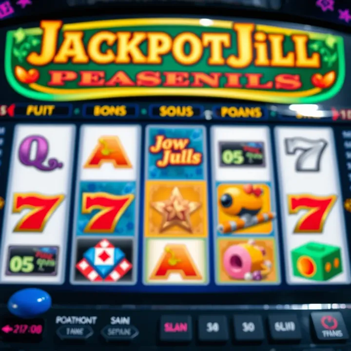 Jackpot Jill Pokies Game Interface Overview Jackpot Jill pokies game interface showing colorful reels and bonus symbols
