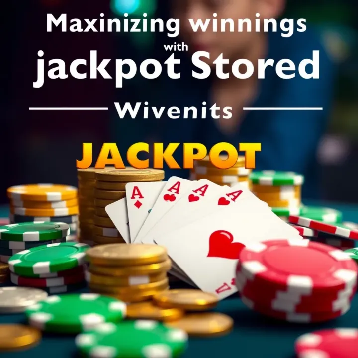 Maximizing Winnings with Jackpot Jill No Deposit Bonus Graphic showing poker chips and coins symbolizing winnings from online pokies