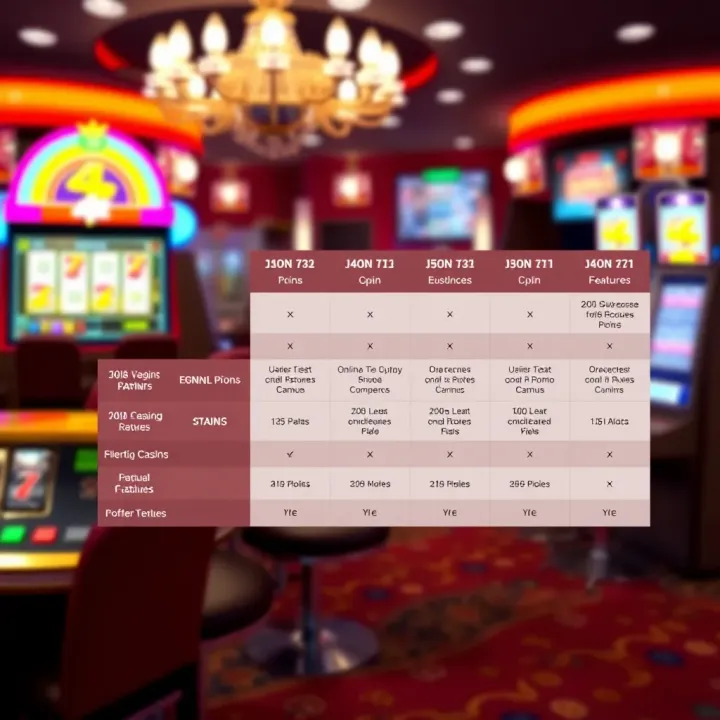 Comparison of Jackpot Jill Promo Code Benefits with Other Pokies Sites Comparison chart highlighting key features of Jackpot Jill and other online pokies platforms