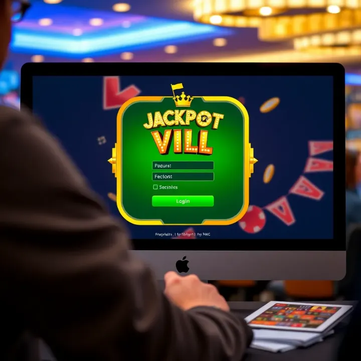 Jackpot Jill VIP Live Platform Login Interface User accessing Jackpot Jill VIP Live login screen on a desktop computer
