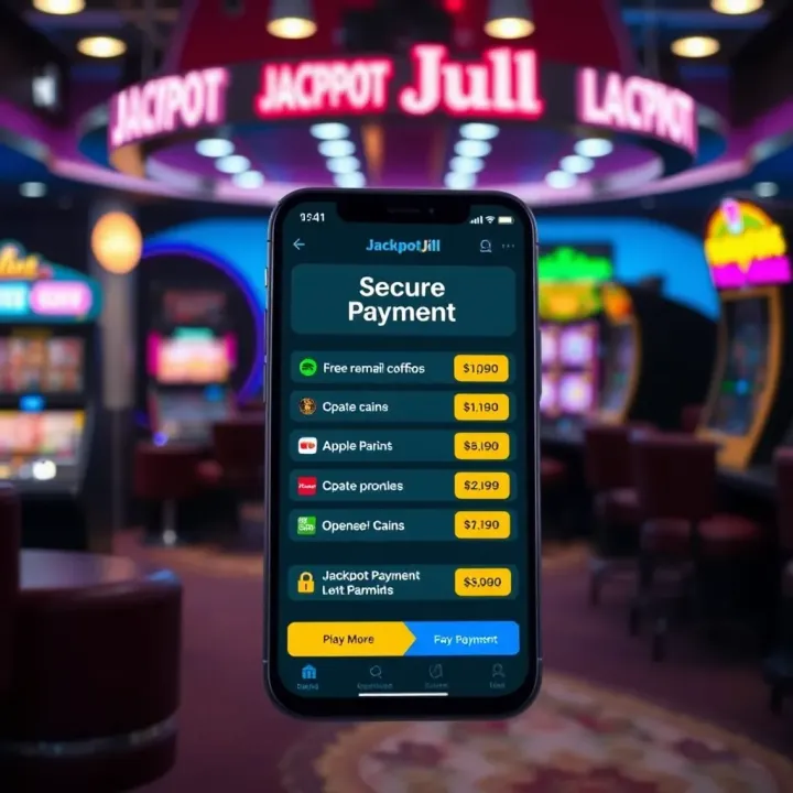 Illustration of secure payment methods available on JackpotJill app for Australian users