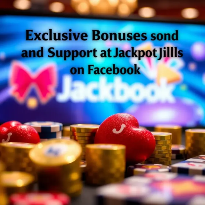 Exclusive Bonuses and Support at JackpotJill Casino on Facebook Promotional banner highlighting exclusive bonuses and player support options available through JackpotJill Casino's Facebook page