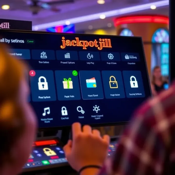 JackpotJill Casino Payment Methods and Security Features User interface of JackpotJill Casino displaying available payment options and secure transaction icons