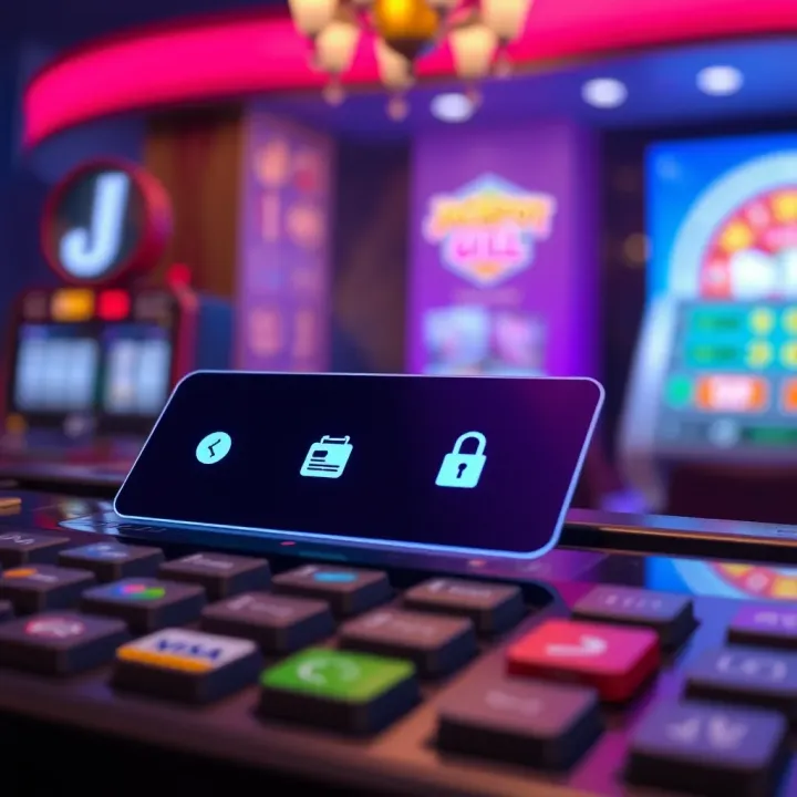 Secure Payment Options at JackpotJill Casino Digital payment methods with secure online transaction symbols
