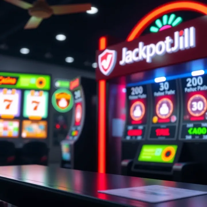 JackpotJill Security Measures and Bonus Offers Secure online payment gateway with digital protection symbols