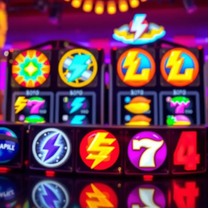 Collection of vibrant Lightning Link pokie symbols and bonus feature icons