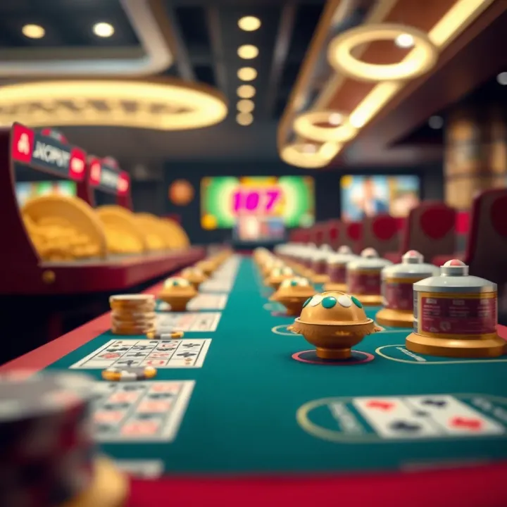 Illustration of various casino bonus icons representing different types of rewards