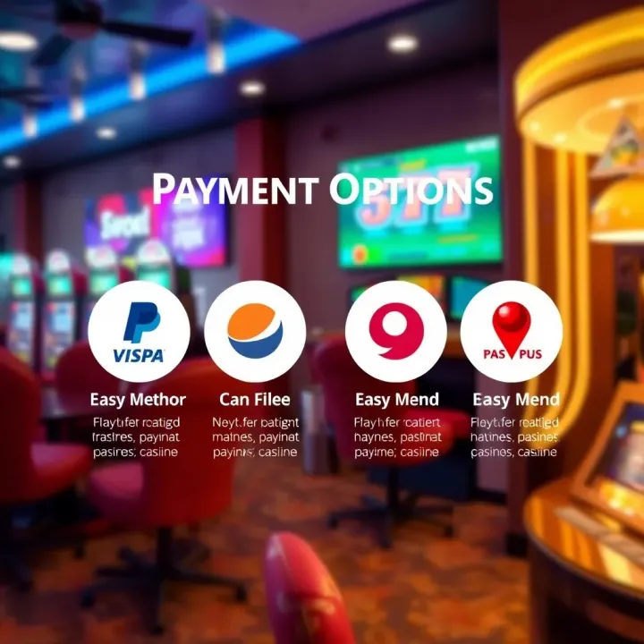 Graphic depicting various secure payment methods accepted by no verification casinos in Australia