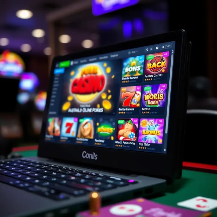 Attractive Bonuses and Promotions for Australian Online Pokies Screen showing online casino bonuses and promotions tailored for Australian players
