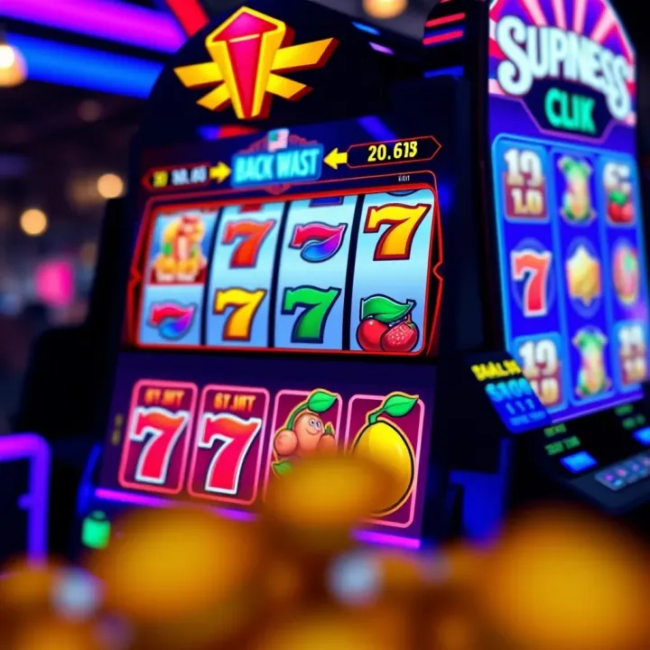 Online Pokies Interface Highlighting No Deposit Bonus Features Bright online pokies game interface showing vibrant reels and bonus symbols
