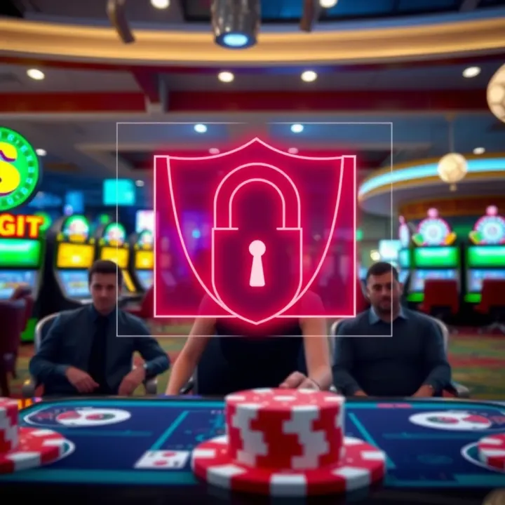 Illustration of secure digital environment highlighting online safety and responsible gaming measures