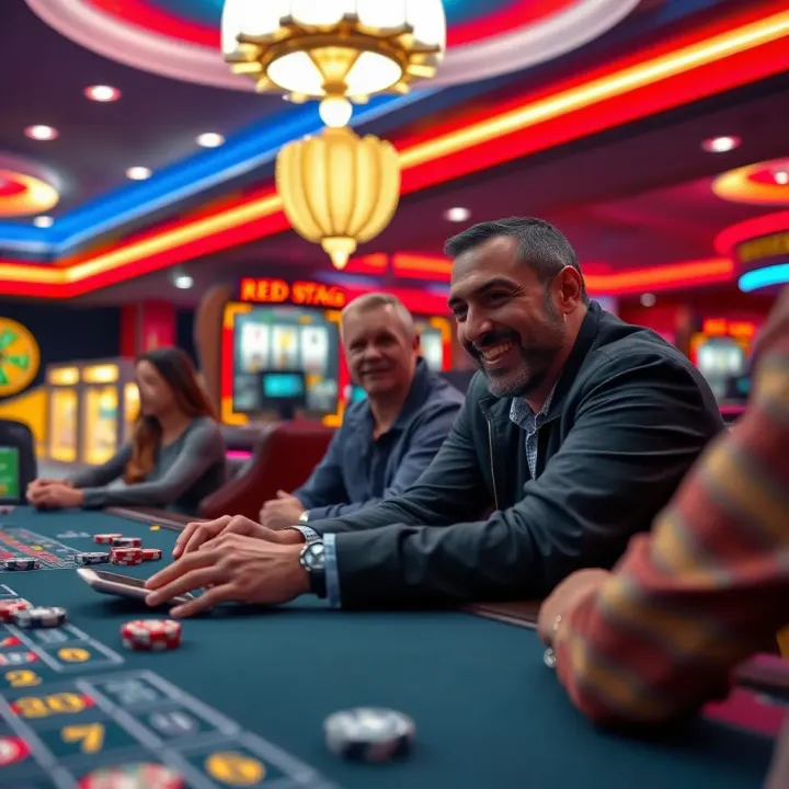 Mobile Gaming Experience at Red Stag Casino Variety of casino games including slots and table games available on mobile